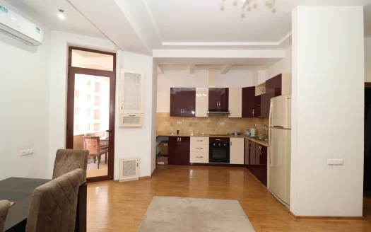 2 room apartment in a new building on Aram Street in the center, 58 sq.m., 5/11 floor, high ceilings
